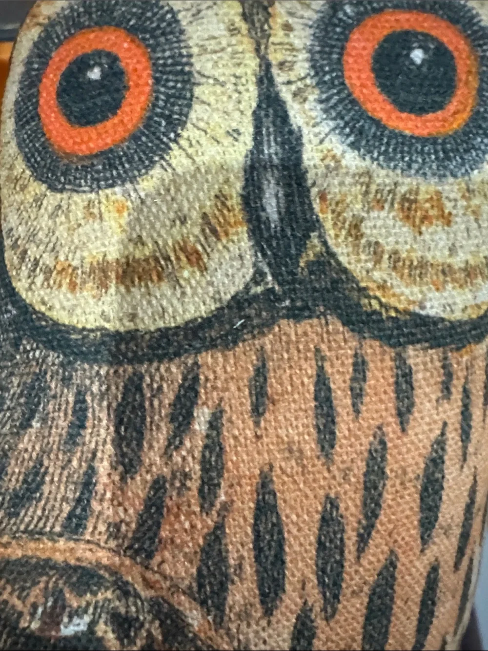 John Derian owl pillow‎